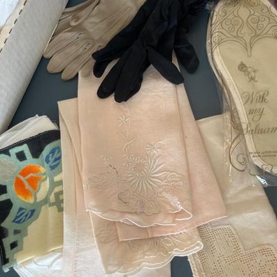 Pajamas, hankies, lace collars and miscellaneous
