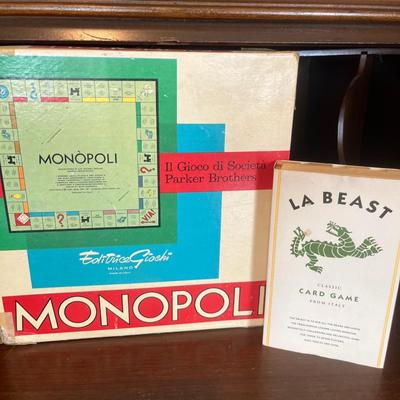 1961 Italian Monopoli game & LaBeast game (Italy)