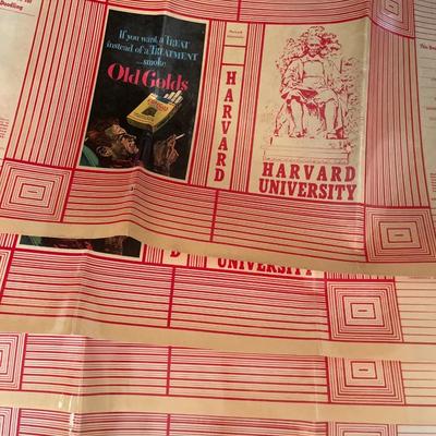 Four Vintage Harvard book covers