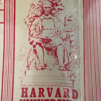 Four Vintage Harvard book covers