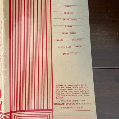 Four Vintage Harvard book covers