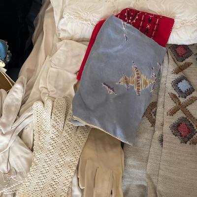 Ladies, pajamas, hankies, scarves, and gloves