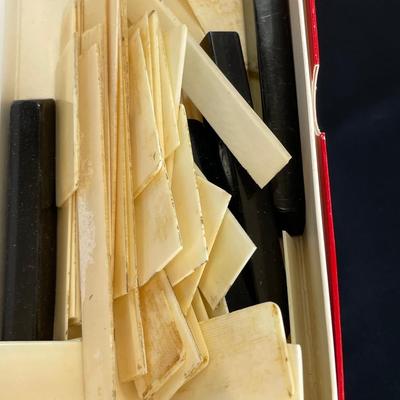 Antique Player Piano Keys and Veneers