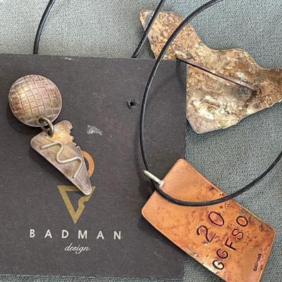 Badman Designs Copper Music Necklace etc