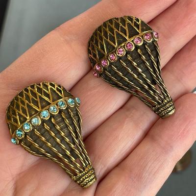Metal Pins and Earrings