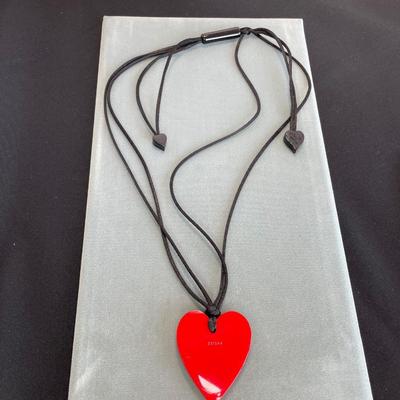 Zsiska Red Heart Necklace