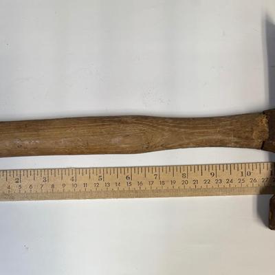 Mixed Lot of Tools: Brace, Rock Hammer and Hatchet