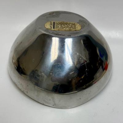 Mid-Century Nambé Tri-Corner Bowl - 9in