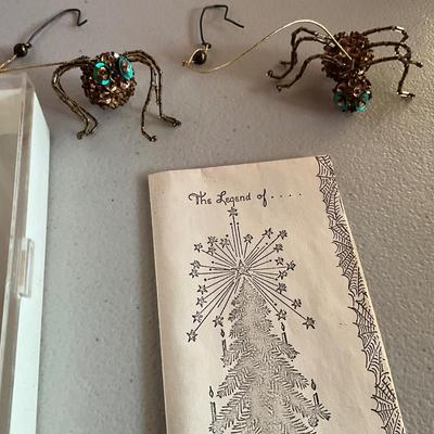 Blue Christmas Snowman with Spiders