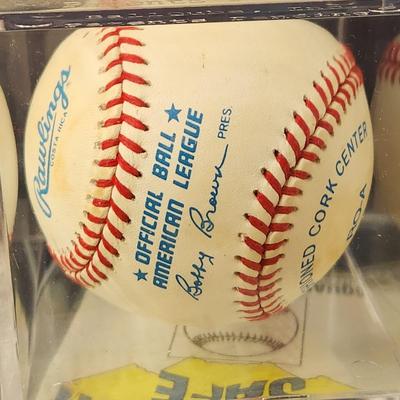 Harold Baines Baltimore Orioles OMLB Signed Autographed Baseball In Collectors Case