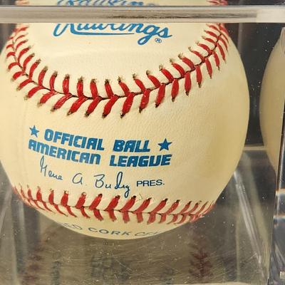 Lenny Green Baltimore Orioles OMLB Signed Autographed Baseball In Collectors Case