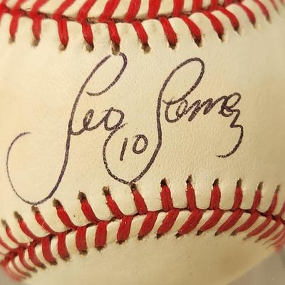 Leo Gomez #10 Baltimore Orioles OMLB Signed Autographed Baseball In Collectors Case