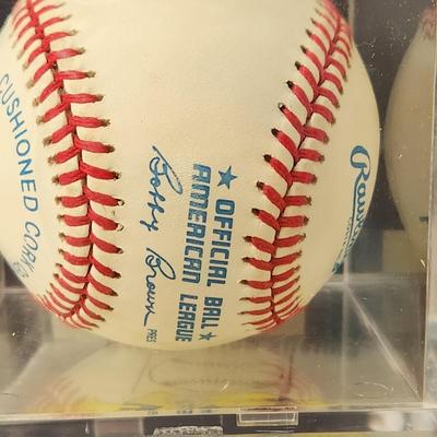 Leo Gomez #10 Baltimore Orioles OMLB Signed Autographed Baseball In Collectors Case