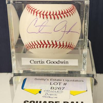 Curtis Goodwin Baltimore Orioles OMLB Signed Autographed Baseball In Collectors Case