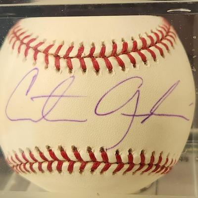 Curtis Goodwin Baltimore Orioles OMLB Signed Autographed Baseball In Collectors Case