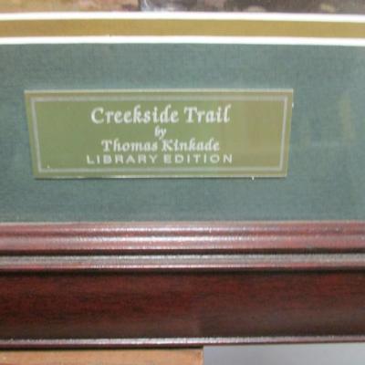 Thomas Kinkade Creekside Trail & Petals Of Hope Print COA's On The Back