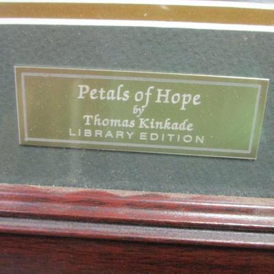 Thomas Kinkade Creekside Trail & Petals Of Hope Print COA's On The Back