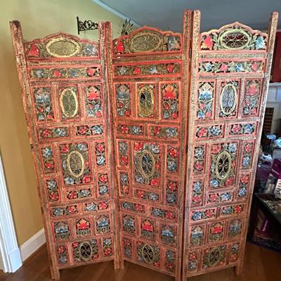 WOOD PRIVACY SCREEN ROOM DIVIDER