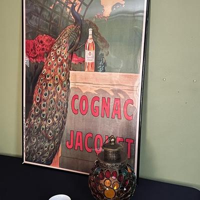 CAMILLE BOUCHET COGNAC JACQUET FRAMED POSTER & MORE LOT