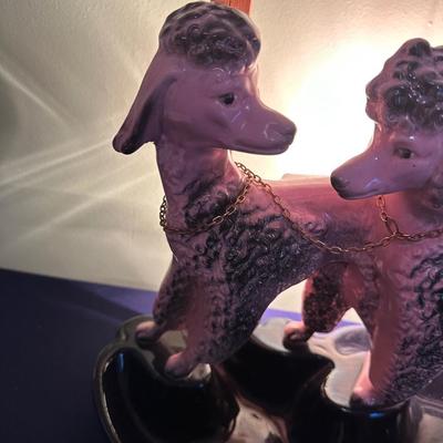 VINTAGE LANE 1950'S PINK POODLE TV LAMP