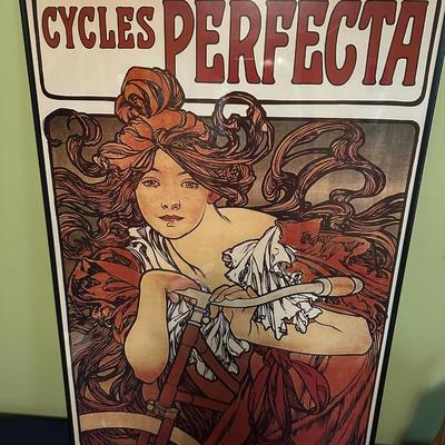 CYCLES PERFECTA FRAMED POSTER, WOMENS WESTERN BOOT LOT