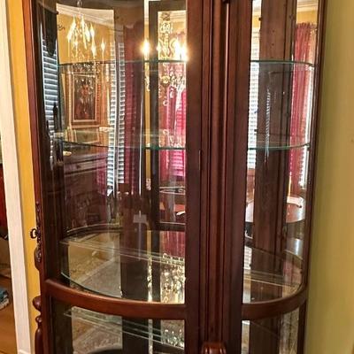 CURVED FRONT CURIO CABINET