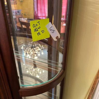 CURVED FRONT CURIO CABINET