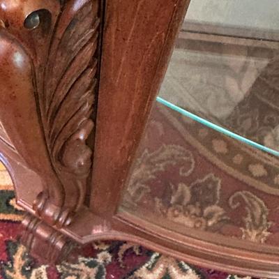 CURVED FRONT CURIO CABINET