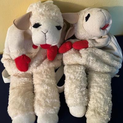 PAIR AURORA LAMBCHOP BACK PACKS