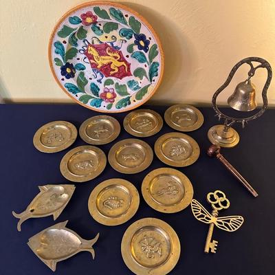 BRASS LOT, COLLECTOR PLATE