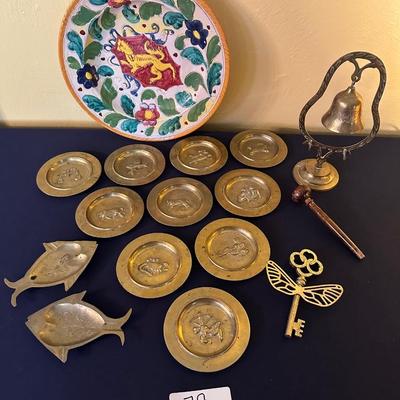 BRASS LOT, COLLECTOR PLATE