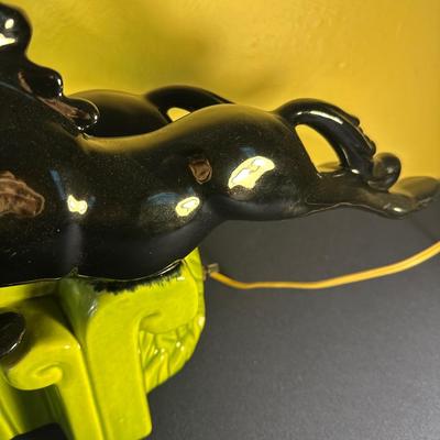 MID CENTURY ROYAL HAEGER DOUBLE STALLION TV LAMP