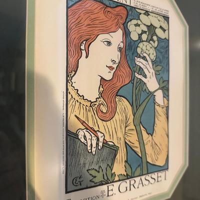 GOLD FRAMED E. GRASSET EXPOSITION