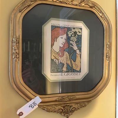 GOLD FRAMED E. GRASSET EXPOSITION