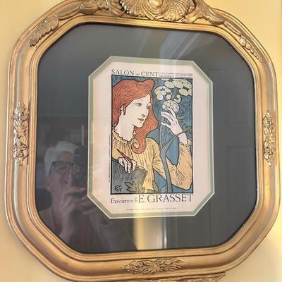 GOLD FRAMED E. GRASSET EXPOSITION