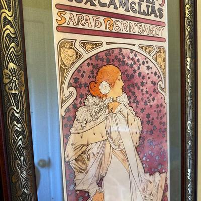 FRAMED POSTER " LA DAME aux CAMELIAS