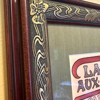 FRAMED POSTER " LA DAME aux CAMELIAS
