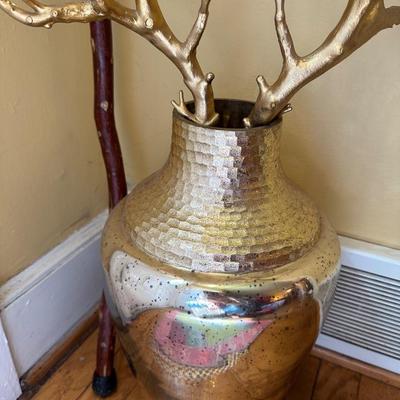 WALKING STICK, GOLD DÉCOR ACCENT LOT