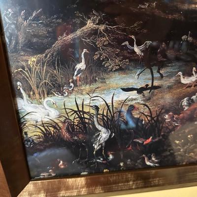 FRAMED POSTER PRINT "THE ENTRY OF THE ANIMALS INTO NOAH'S ARK"