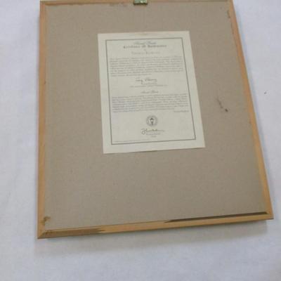 Thomas Kinkade Prints Olympic Mountain & Gardener's Retreat Evening COA's On The Back
