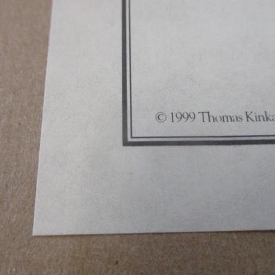 Thomas Kinkade Prints Olympic Mountain & Gardener's Retreat Evening COA's On The Back