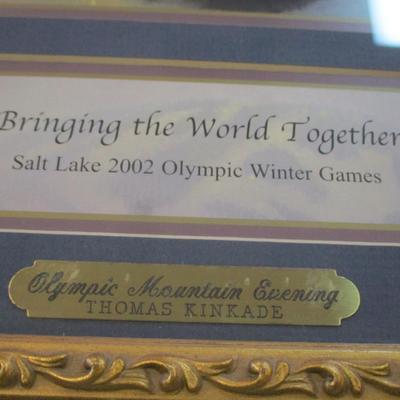 Thomas Kinkade Prints Olympic Mountain & Gardener's Retreat Evening COA's On The Back