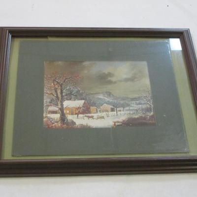 Foil Winter Landscape Art