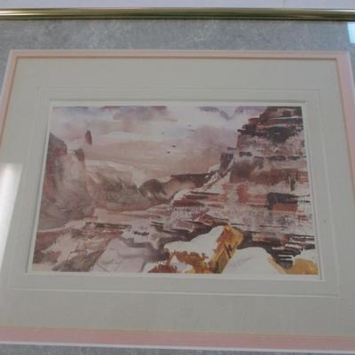 Framed Landscape Art 1 Signed By The Artist