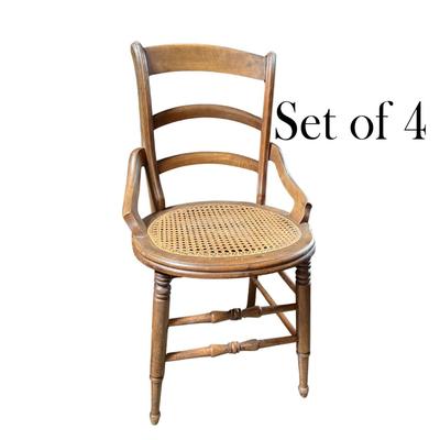 Cane Seat Set of 4