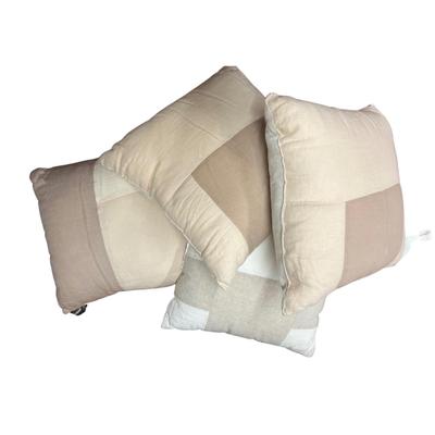 Set of 4 Light Pink Beige Pillows