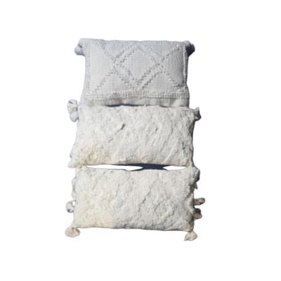 Textured Ivory Pillows