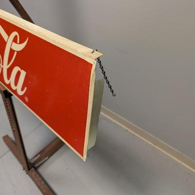 Vintage Metal Hanging Coca-Cola Sign
