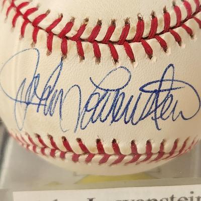 John Lowenstein Baltimore Orioles OMLB Signed Autographed Baseball In Collectors Case
