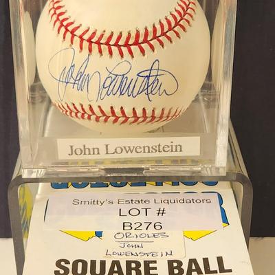 John Lowenstein Baltimore Orioles OMLB Signed Autographed Baseball In Collectors Case